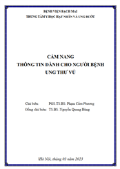 CẨM NANG  THÔNG TIN DÀNH CHO NGƯỜI BỆNH  UNG THƯ VÚ